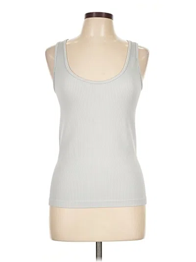 Pre-owned French Laundry Tank Top Silver Halter Neckline Tops
