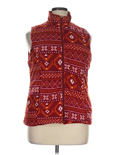 Pre-owned French Laundry Vest In Red