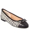 French Sole Cordelia Cap Toe Leather Flat