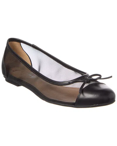FRENCH SOLE CORDELIA SHIMMER MESH & LEATHER FLAT