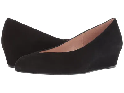French Sole Cubic Wedge Heel In Black