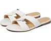 French Sole Kori Sandal Womens 7.5 White Leather Open Toe Slip-on Strappy Khd449 In White