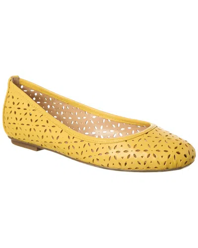 French Sole Leyla Laser Cut Leather Flat
