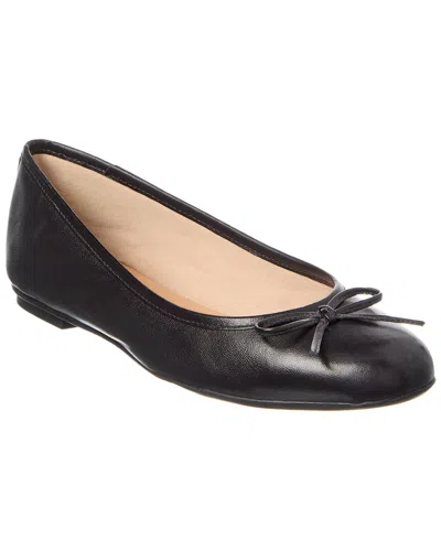 French Sole Leyla Laser Cut Leather Flat In Black