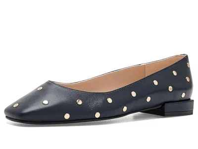 French Sole Sophie Women's Flat Shoes Navy Napa: 10 M In Blue