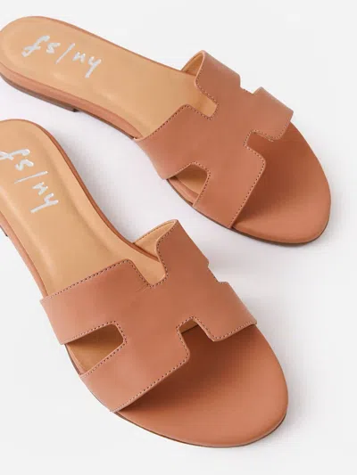 French Sole Women's Alibi Sandal In Camel Leather In Multi