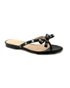French Sole Women's Bina Napa Sandal In Black In Black