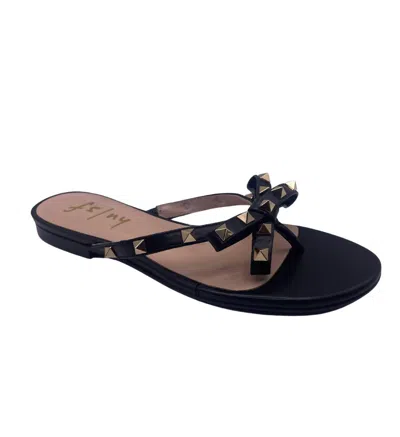 French Sole Women's Bina Napa Sandals In Black