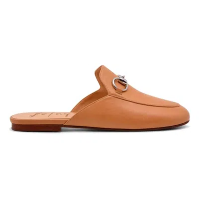 French Sole Women's Cape Slip-on Slide Sandal In Tan Napa In Multi