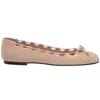 French Sole Women's Charlotte Ballet Flats In Beige In Neutral