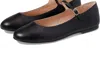 French Sole Women's Lacey Flat Strap Shoe In Black
