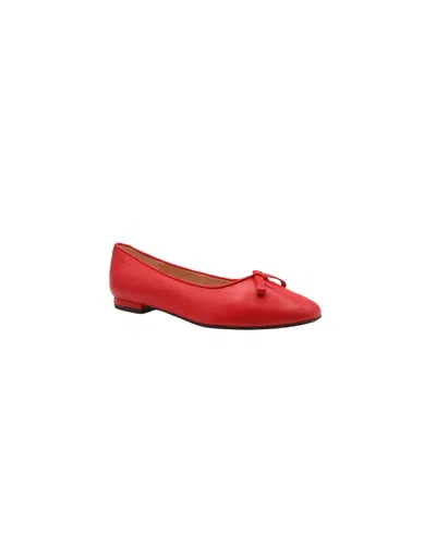 French Sole Women's Poppie Flat In Red