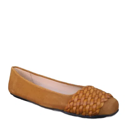 French Sole Women's Via Braid Flat In Tan In Multi