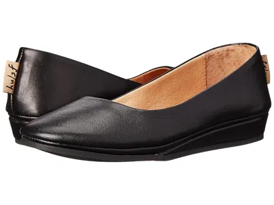 French Sole Zeppa Flat In Black