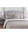 French Tile Scalloped 4pc Quilt Set