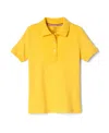 French Toast Big Kid Girls Short Sleeve Regular Fit Polo Shirt In Gold