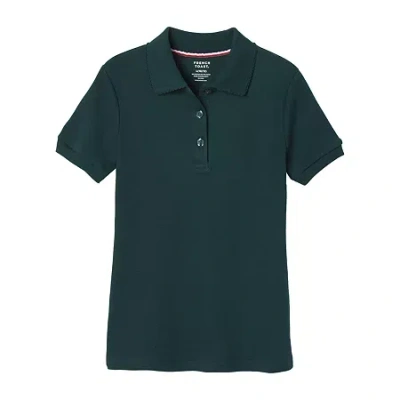 French Toast Big Kid Girls Short Sleeve Regular Fit Polo Shirt In Animal Print