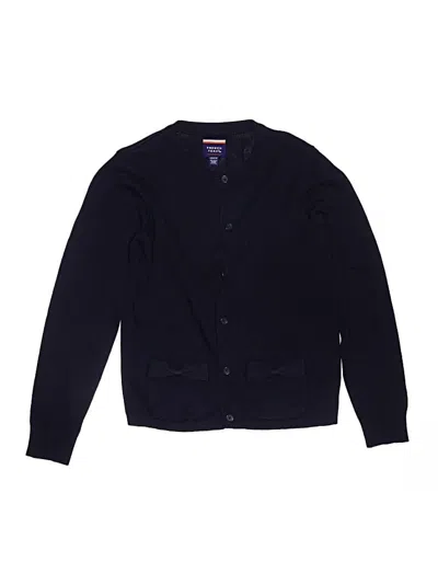 Pre-owned French Toast Kids' Cardigan Sweater In Blue
