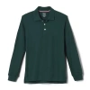 French Toast Little & Big Kid Boys Long Sleeve Boxy Fit Polo Shirt In Green