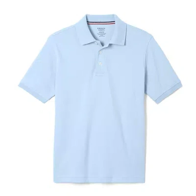 French Toast Little & Big Kid Boys Short Sleeve Boxy Fit Polo Shirt In Blue