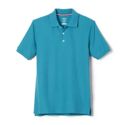 French Toast Little & Big Kid Boys Short Sleeve Boxy Fit Polo Shirt In Blue
