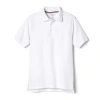 French Toast Little & Big Kid Boys Short Sleeve Boxy Fit Polo Shirt In White