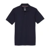 French Toast Little & Big Kid Boys Short Sleeve Regular Fit Moisture Wicking Polo Shirt In Blue