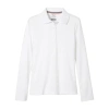 French Toast Little & Big Kid Girls Long Sleeve Regular Fit Polo Shirt In Multi
