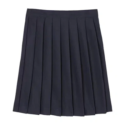 French Toast Little & Big Kid Girls Pleated Skirt In Blue