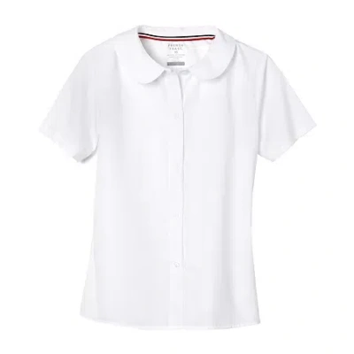 FRENCH TOAST LITTLE & BIG KID GIRLS SHORT SLEEVE FITTED REGULAR FIT BUTTON-DOWN SHIRT