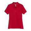 French Toast Little Girls Short Sleeve Regular Fit Polo Shirt In Red