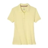 French Toast Little & Big Kid Girls Short Sleeve Regular Fit Polo Shirt In Yellow