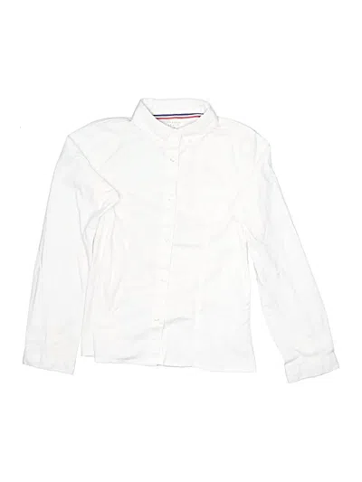 Pre-owned French Toast Kids' Long Sleeve Button Down Shirt In White
