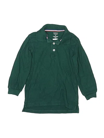 Pre-owned French Toast Kids' Long Sleeve Polo Shirt In Green