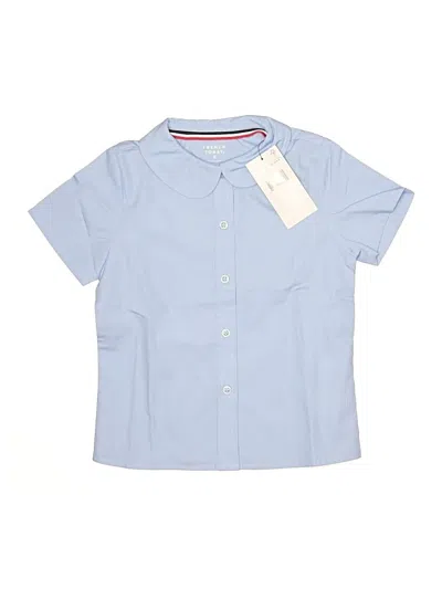 French Toast Kids' Short Sleeve Button Down Shirt In Blue