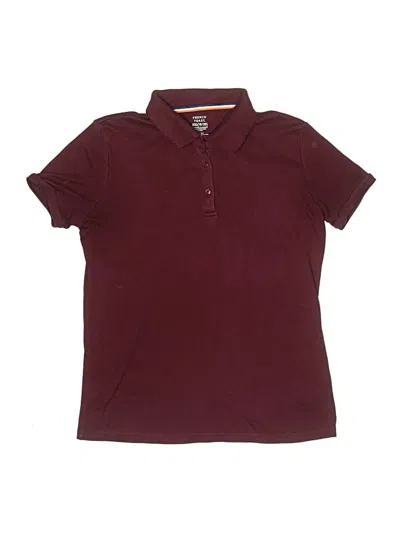 Pre-owned French Toast Kids' Short Sleeve Polo Shirt In Burgundy