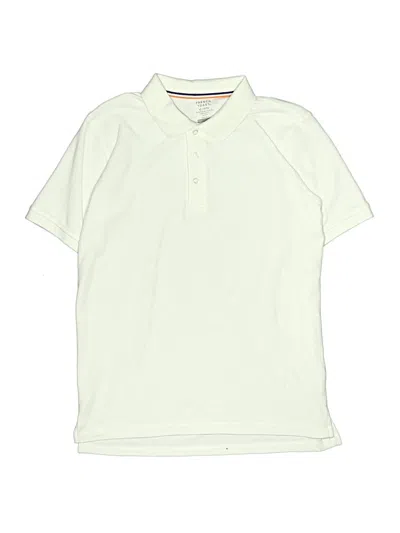 Pre-owned French Toast Kids' Short Sleeve Polo Shirt In Ivory