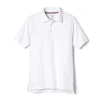 French Toast Toddler Boys Short Sleeve Boxy Fit Polo Shirt In White