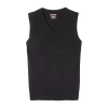 French Toast Toddler Boys V Neck Sleeveless Vest In Black