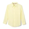 French Toast Toddler Boys Wrinkle Resistant Point Collar Long Sleeve Dress Shirt In Yellow