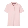 French Toast Toddler Girls Short Sleeve Regular Fit Polo Shirt In Pink