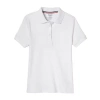 French Toast Toddler Girls Short Sleeve Regular Fit Polo Shirt In White