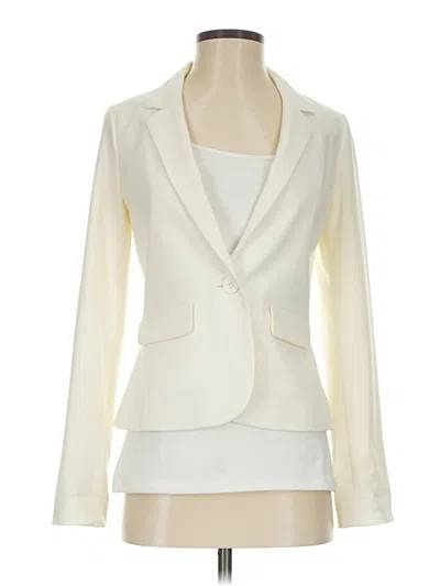 Pre-owned Frenchi Blazer Jacket In White