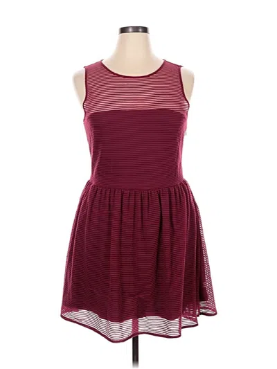 Pre-owned Frenchi Cocktail Dress In Burgundy