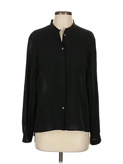 Pre-owned Frenchi Long Sleeve Blouse In Black