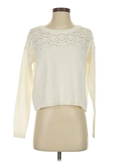 Pre-owned Frenchi Pullover Sweater In White