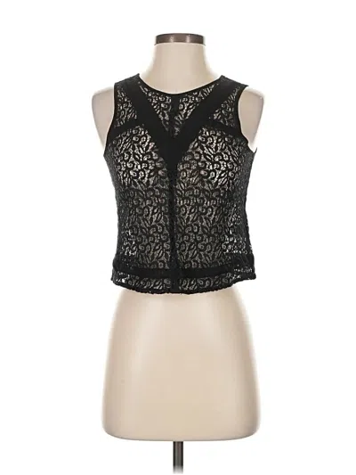 Pre-owned Frenchi Sleeveless Top Black Halter Neckline Tops