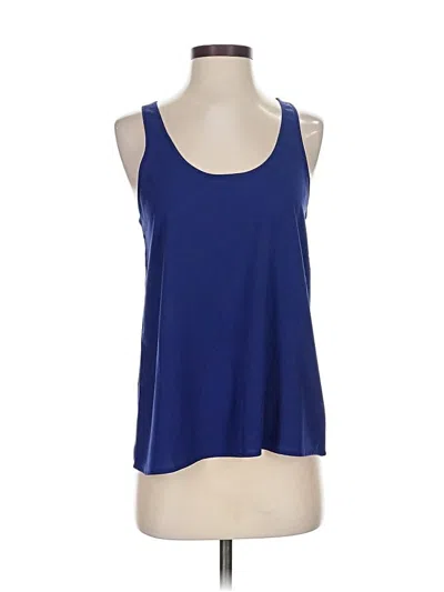 Pre-owned Frenchi Tank Top Blue Halter Neckline Tops
