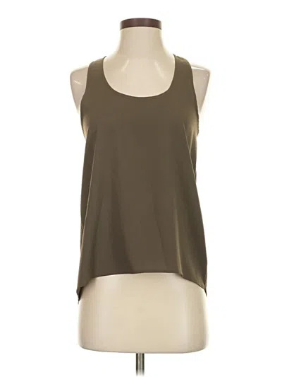 Pre-owned Frenchi Tank Top Brown Halter Neckline Tops