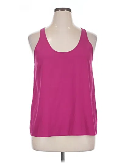 Pre-owned Frenchi Tank Top Pink Halter Neckline Tops